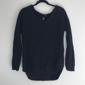 Black knit sweater
